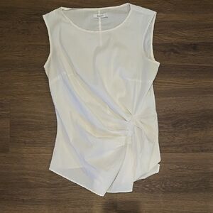 Bailey 44 White Sleeveless Twist Blouse
